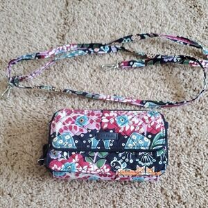Vera Bradley Fox Forest All In One Clutch/Crossbody/Wallet-RFID